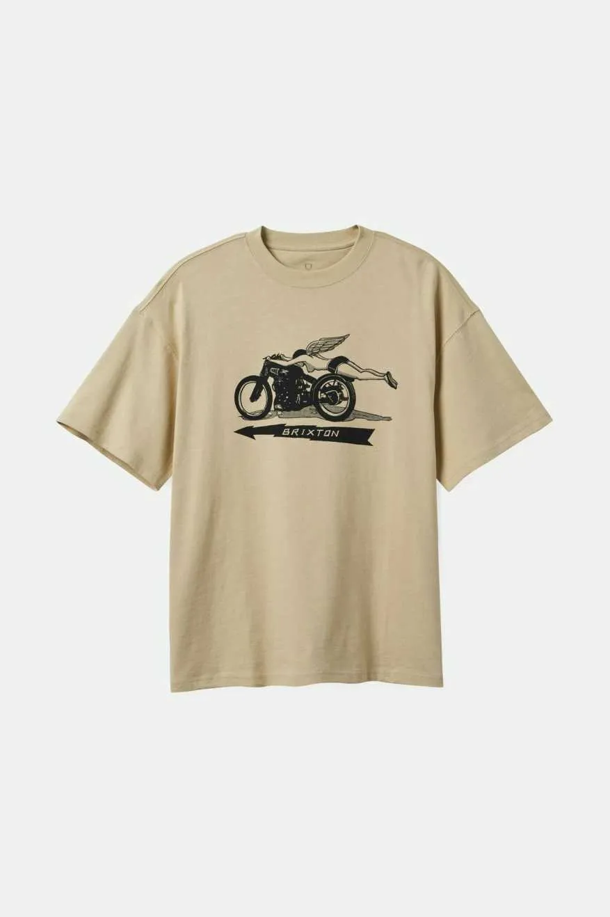 20th Anniversary Flyer Heavyweight Relaxed T-Shirt - Cream Classic Wash