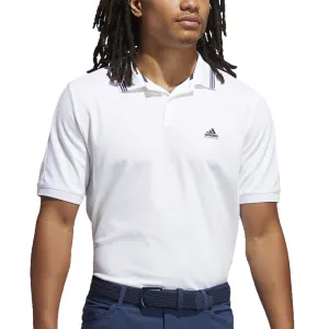 adidas Go-To Pique Polo Shirt - White/Crew Navy