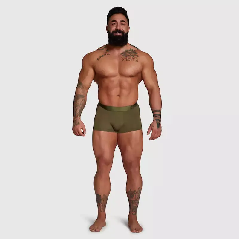 ALPHX Comfort Class Trunk - Athletic Fit - Moss Green | ALPHX.com