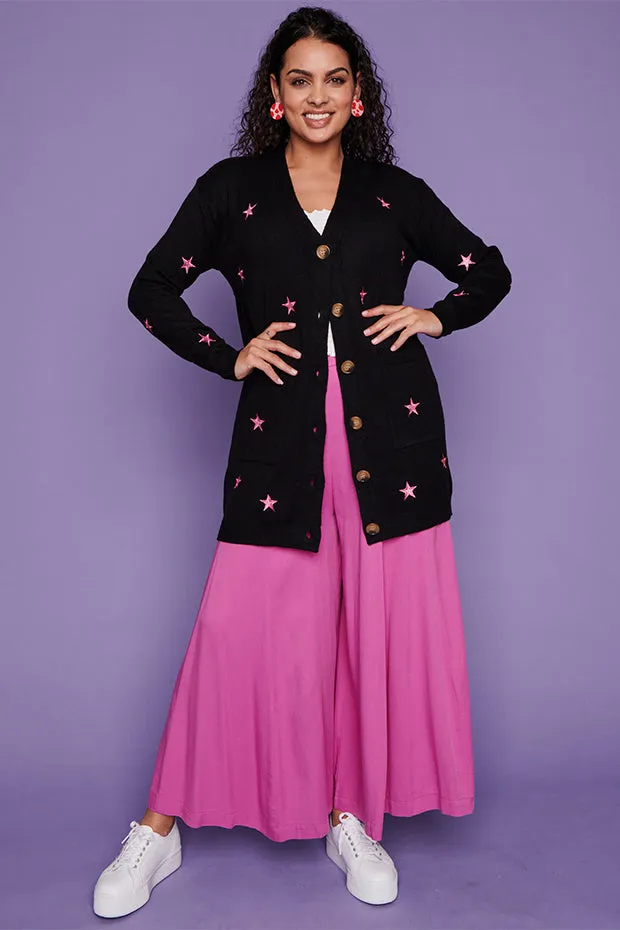 Angela Black Star Cardi