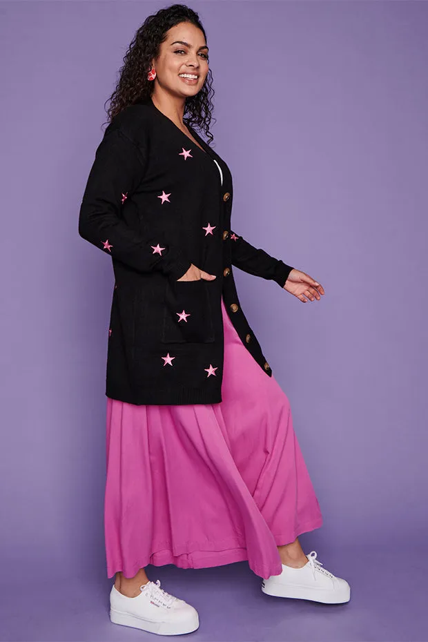 Angela Black Star Cardi