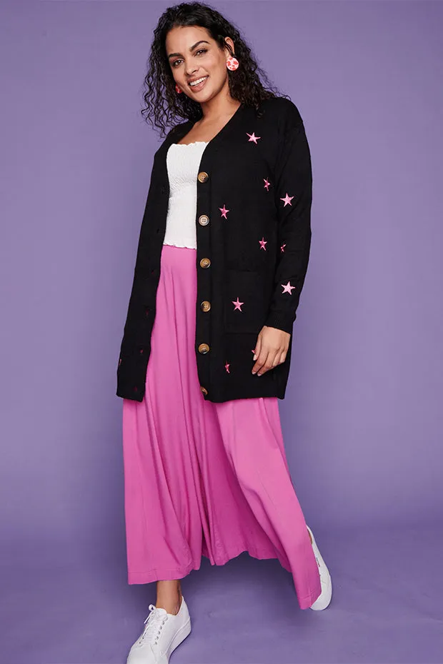 Angela Black Star Cardi