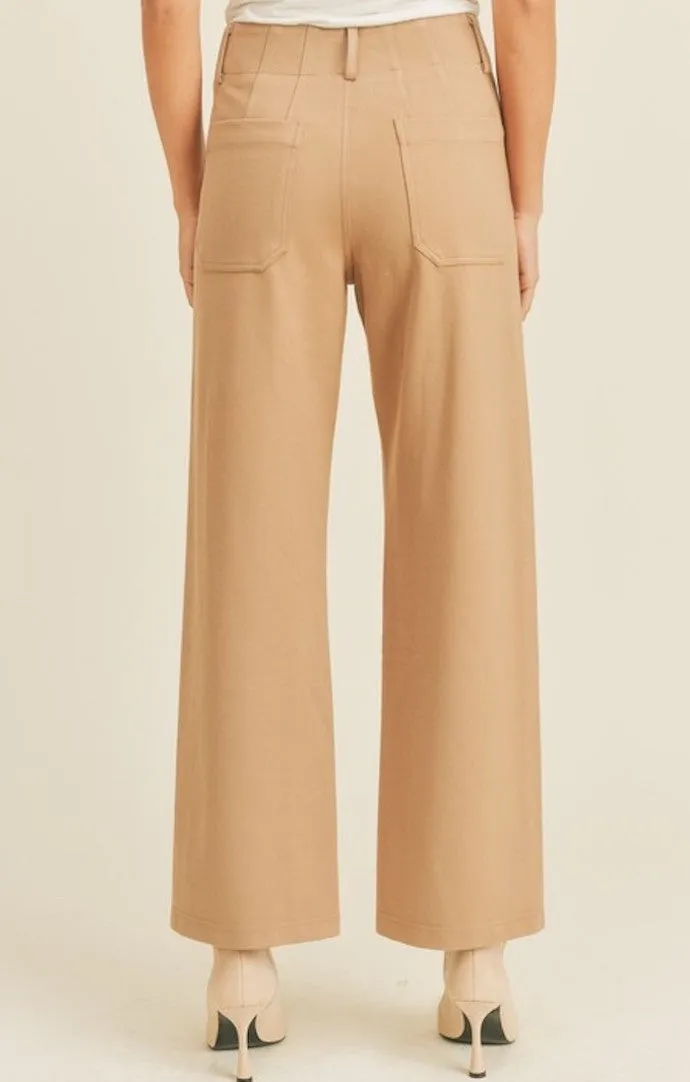 Angie Mocha Ponte Pants