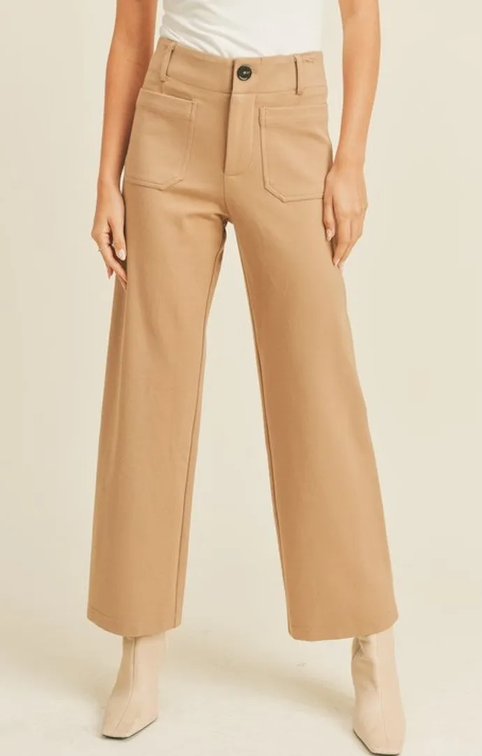 Angie Mocha Ponte Pants