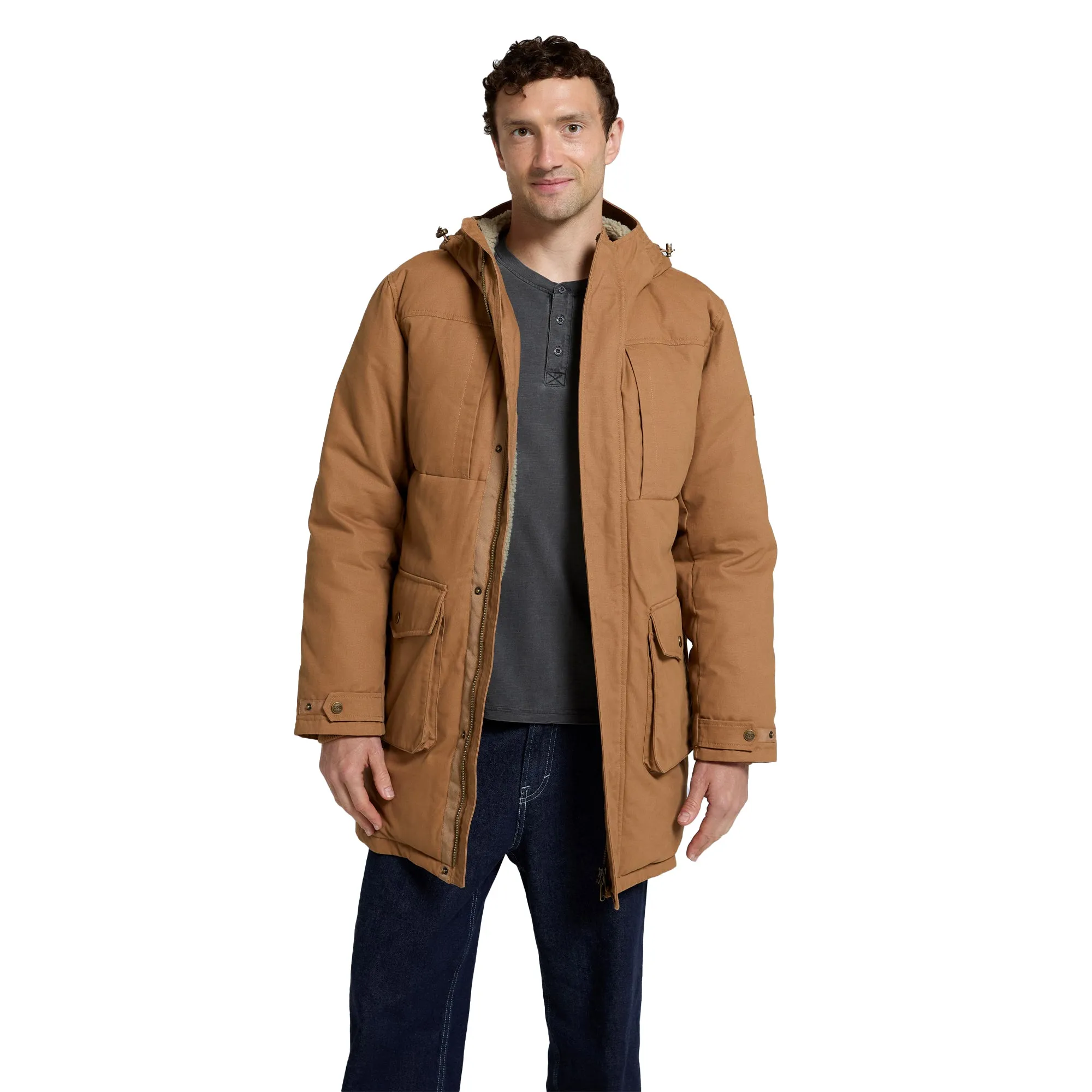 Animal Mens Fistral Borg Lined Parka