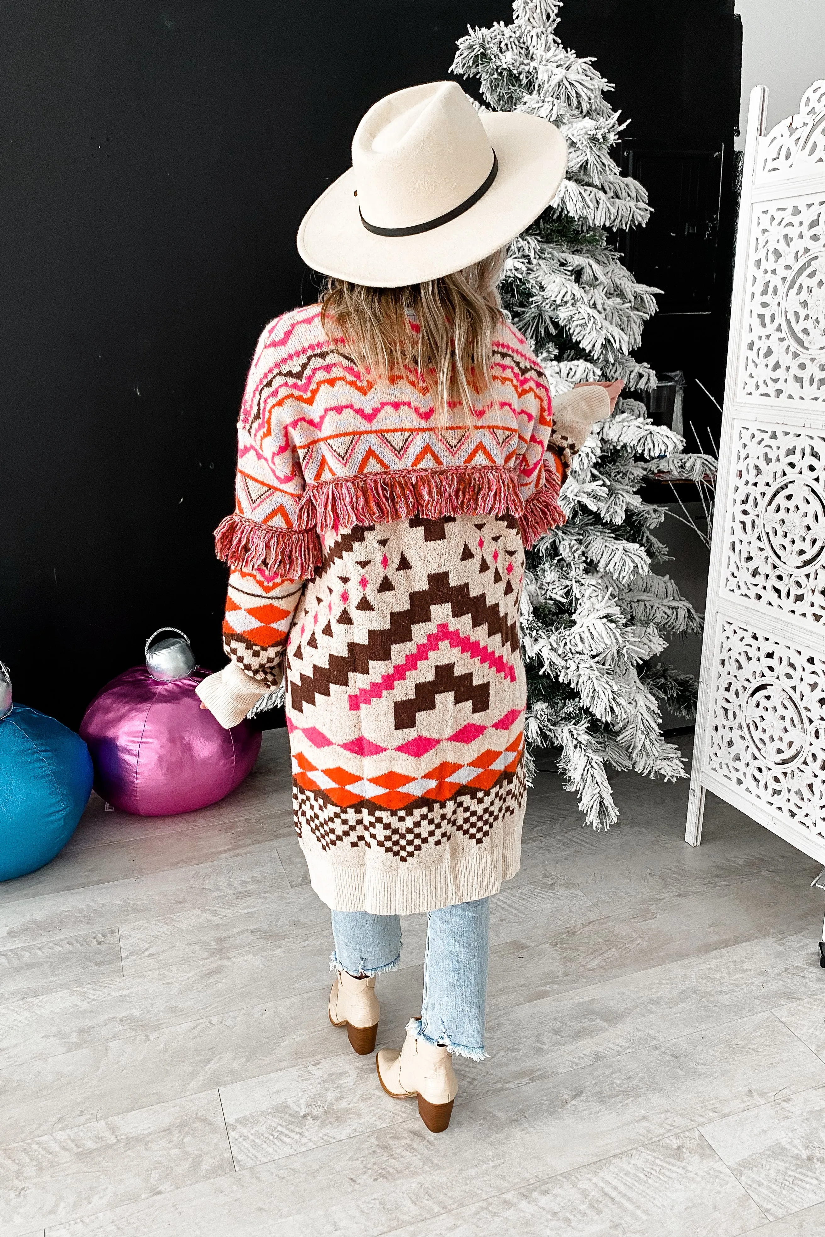 Ashton Aztec Fringe Cardigan