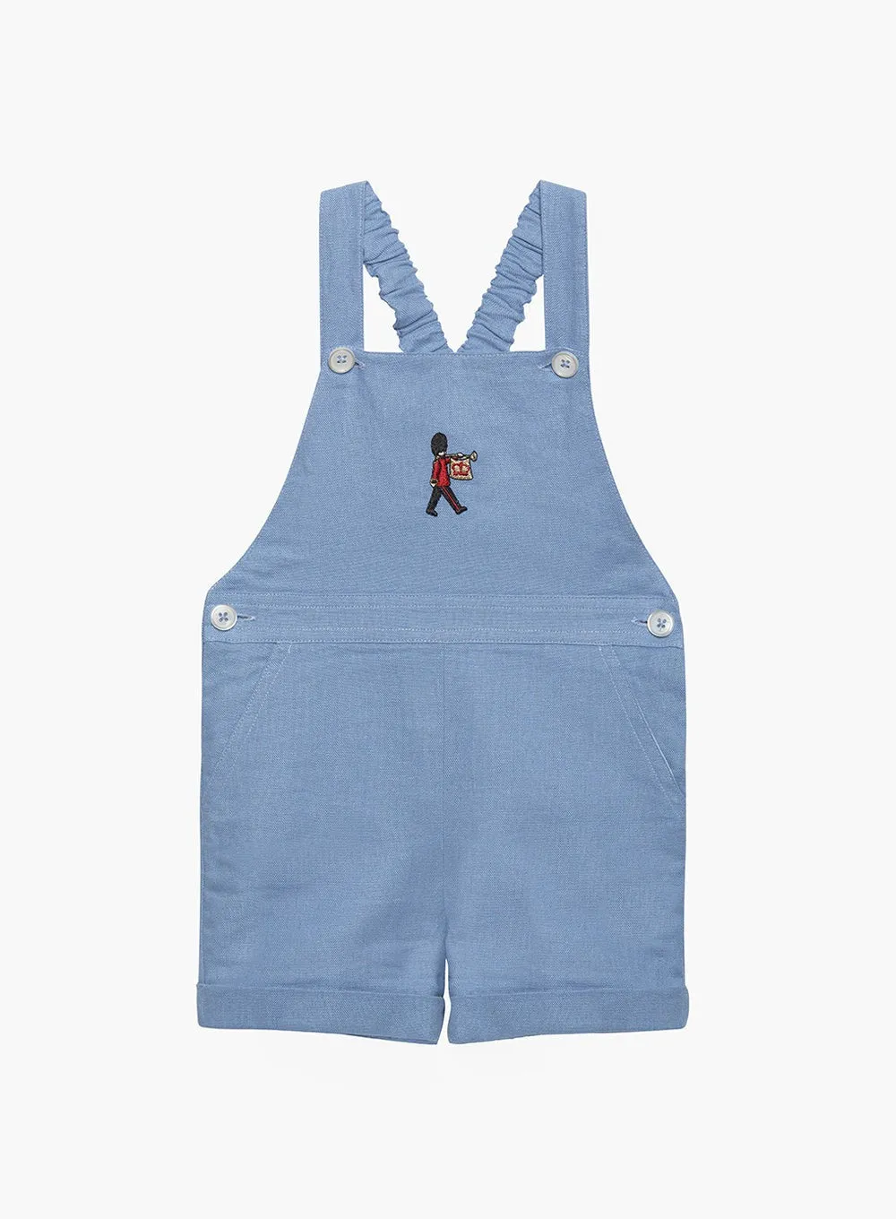 Baby Atticus Bib Shorts in French Blue Guardsman