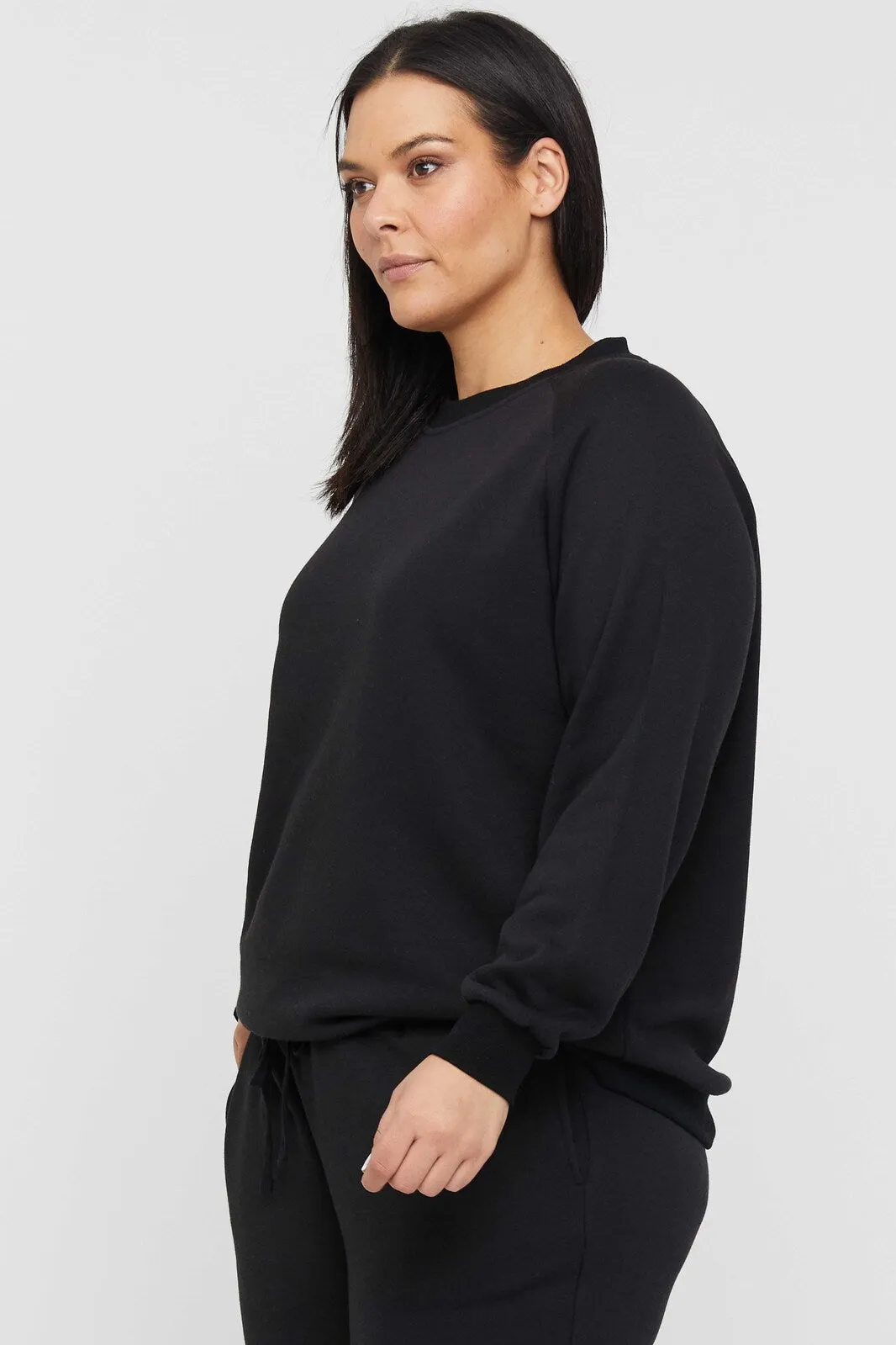 Bamboo Raglan Top - Black