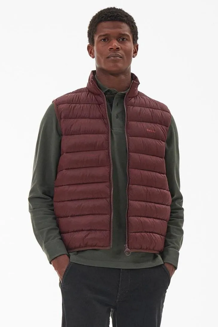 Barbour Gilet Bretby in Maroon Truffle  MGI0024BR71