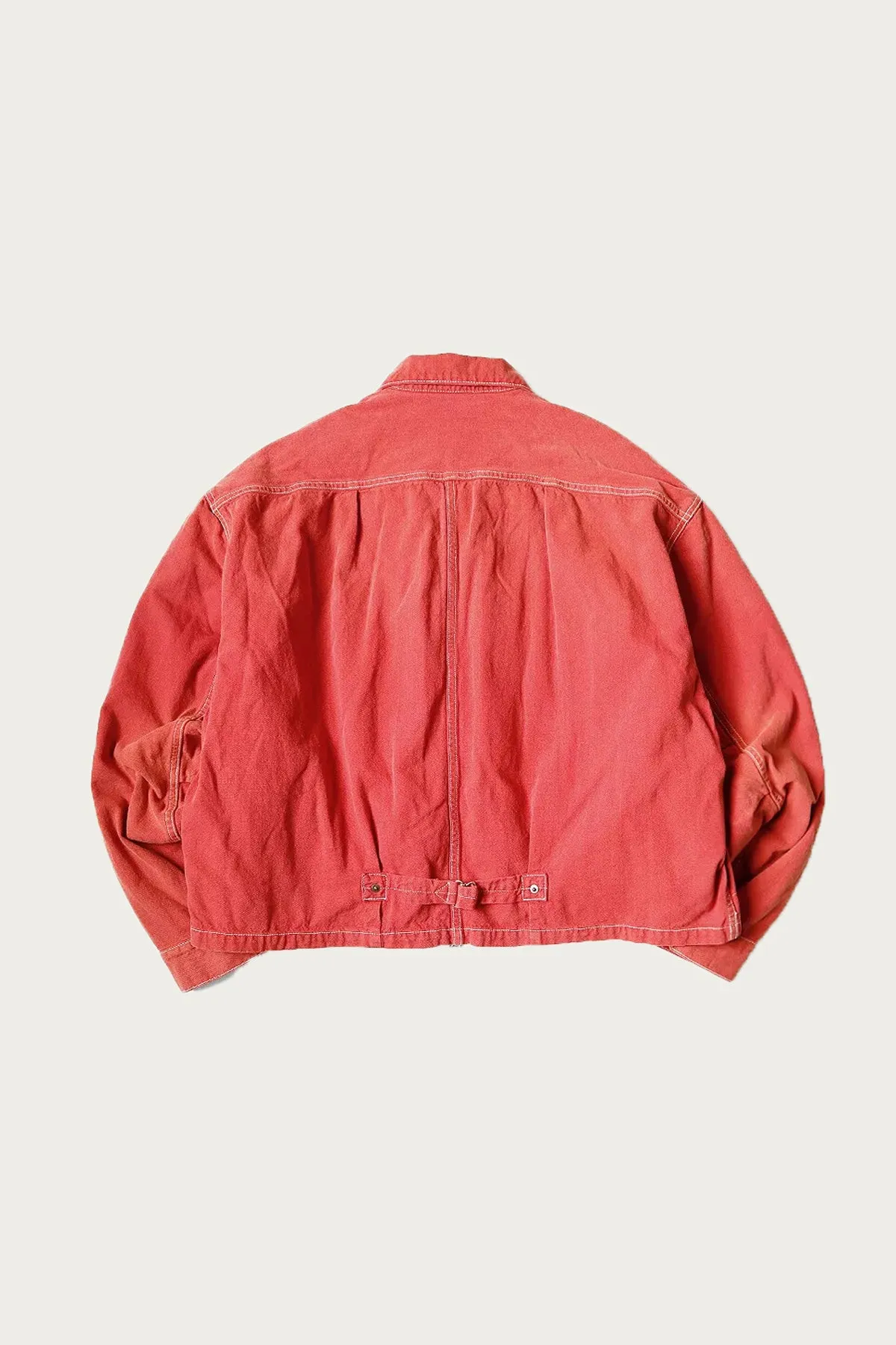 CALIFORNIA RED Canvas Coverall Lined Drizzler - Red