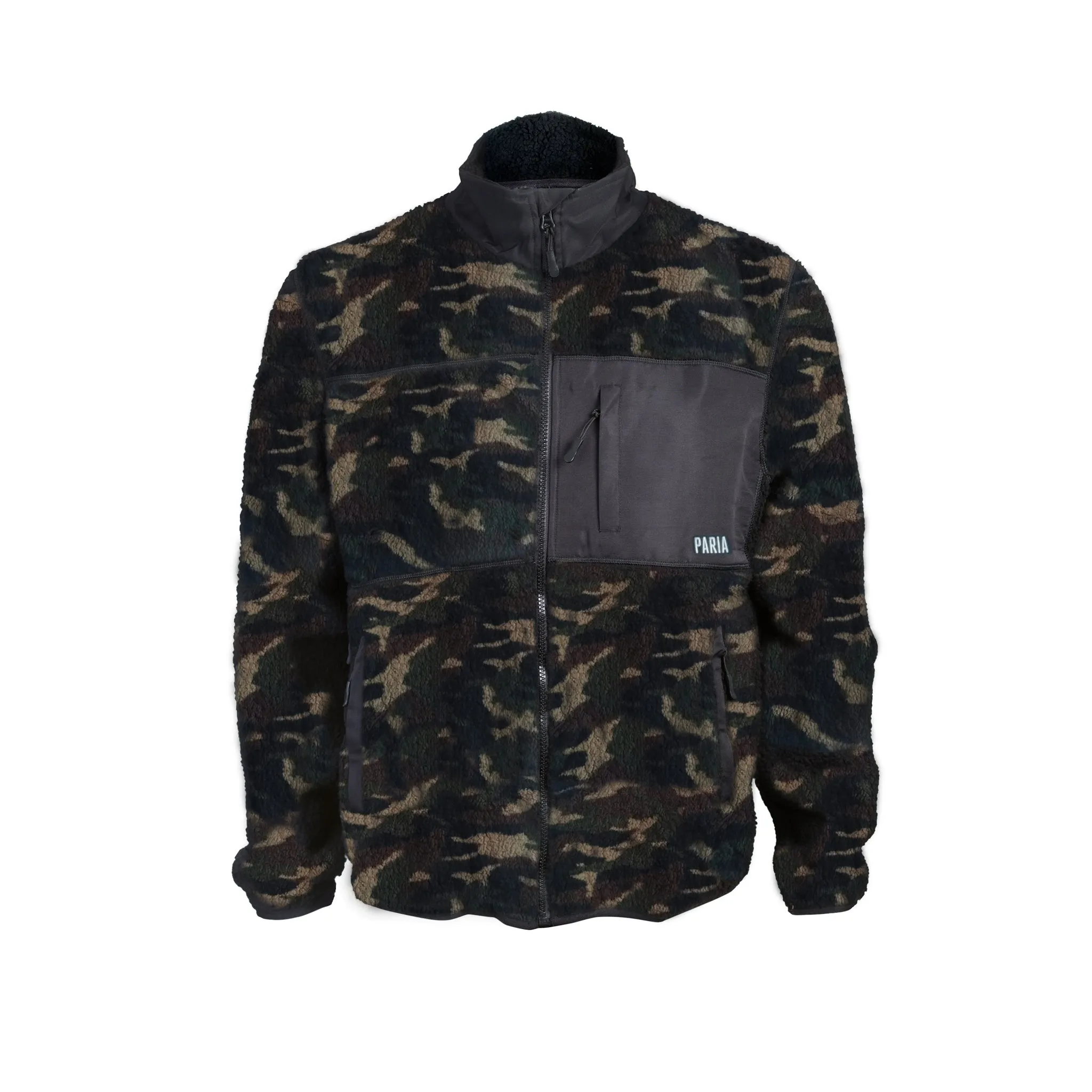 Camo Sherpa Fleece Cycling Commuter Jacket