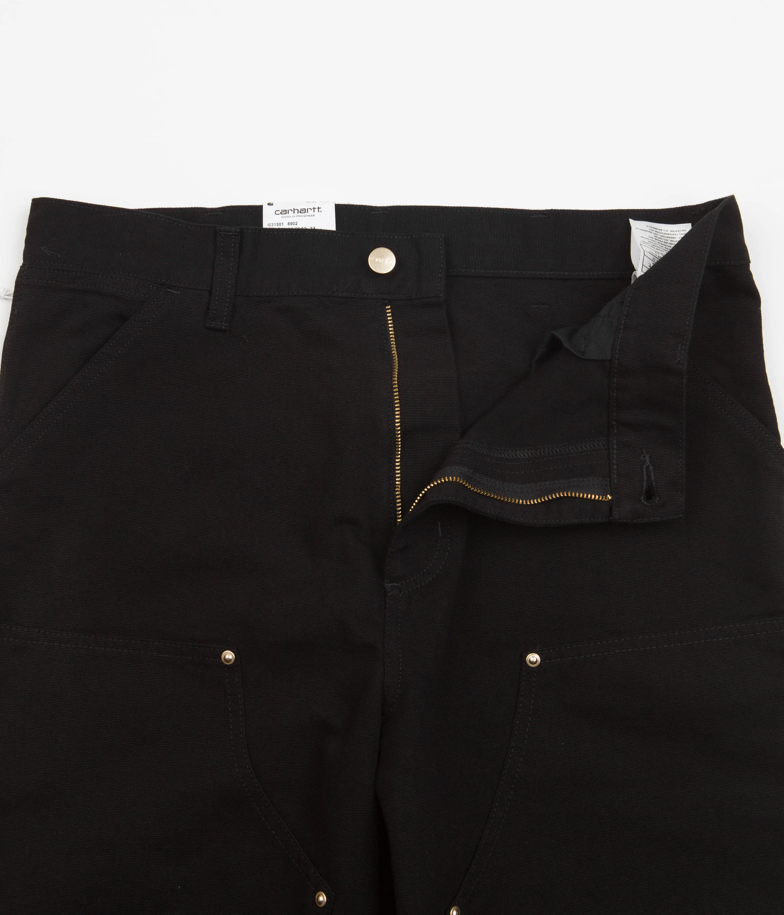 Carhartt Double Knee Pants - Black Rinsed