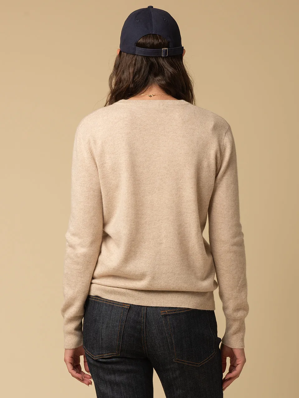 Classic Crew Neck Sweater_Oatmeal