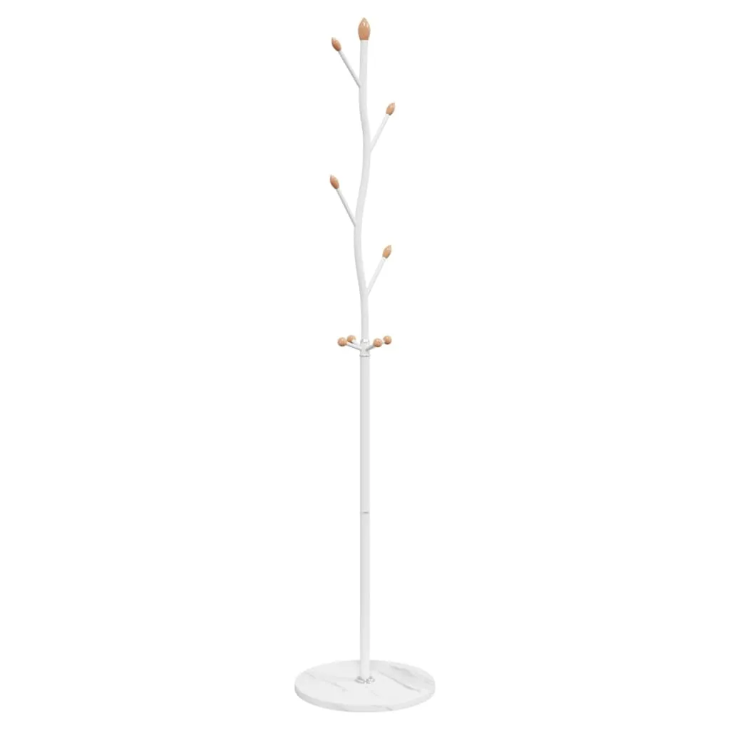 Coat Stand White 177 cm Powder-coated Iron