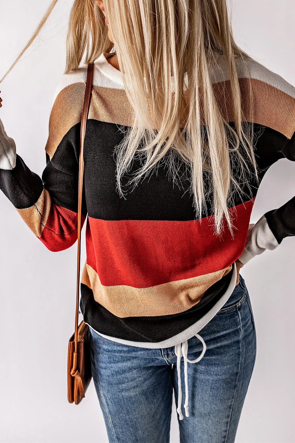 Color Block Knit Sweater