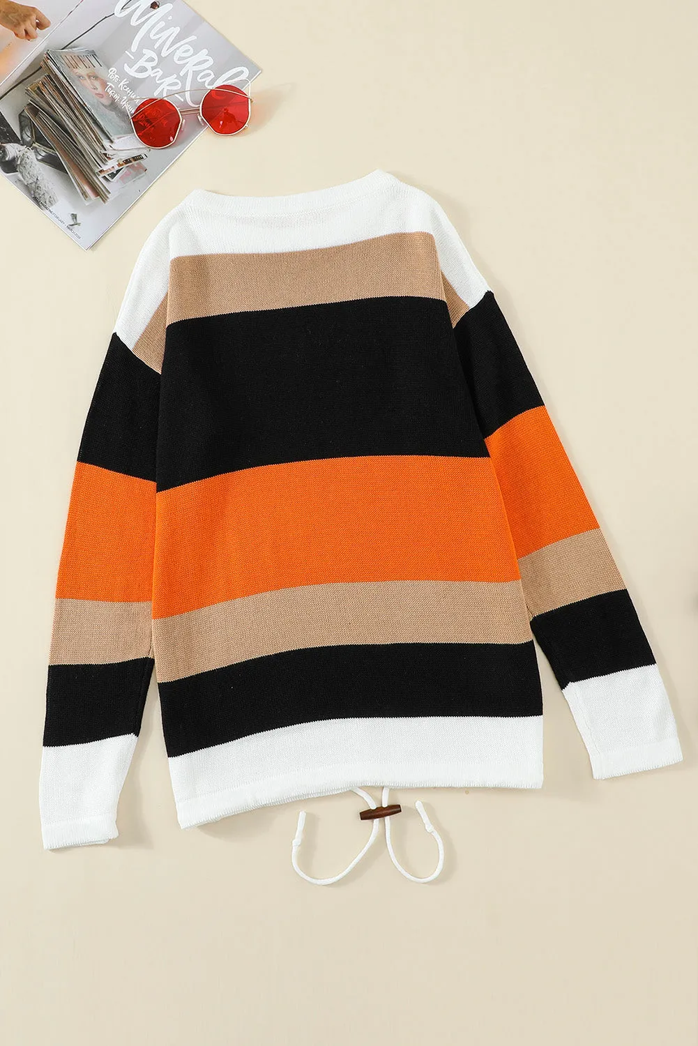 Color Block Knit Sweater