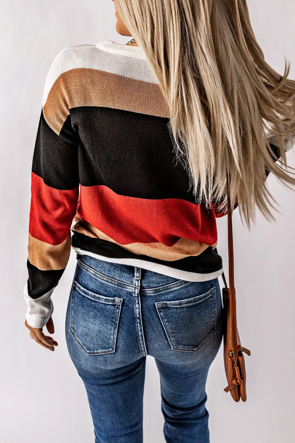 Color Block Knit Sweater