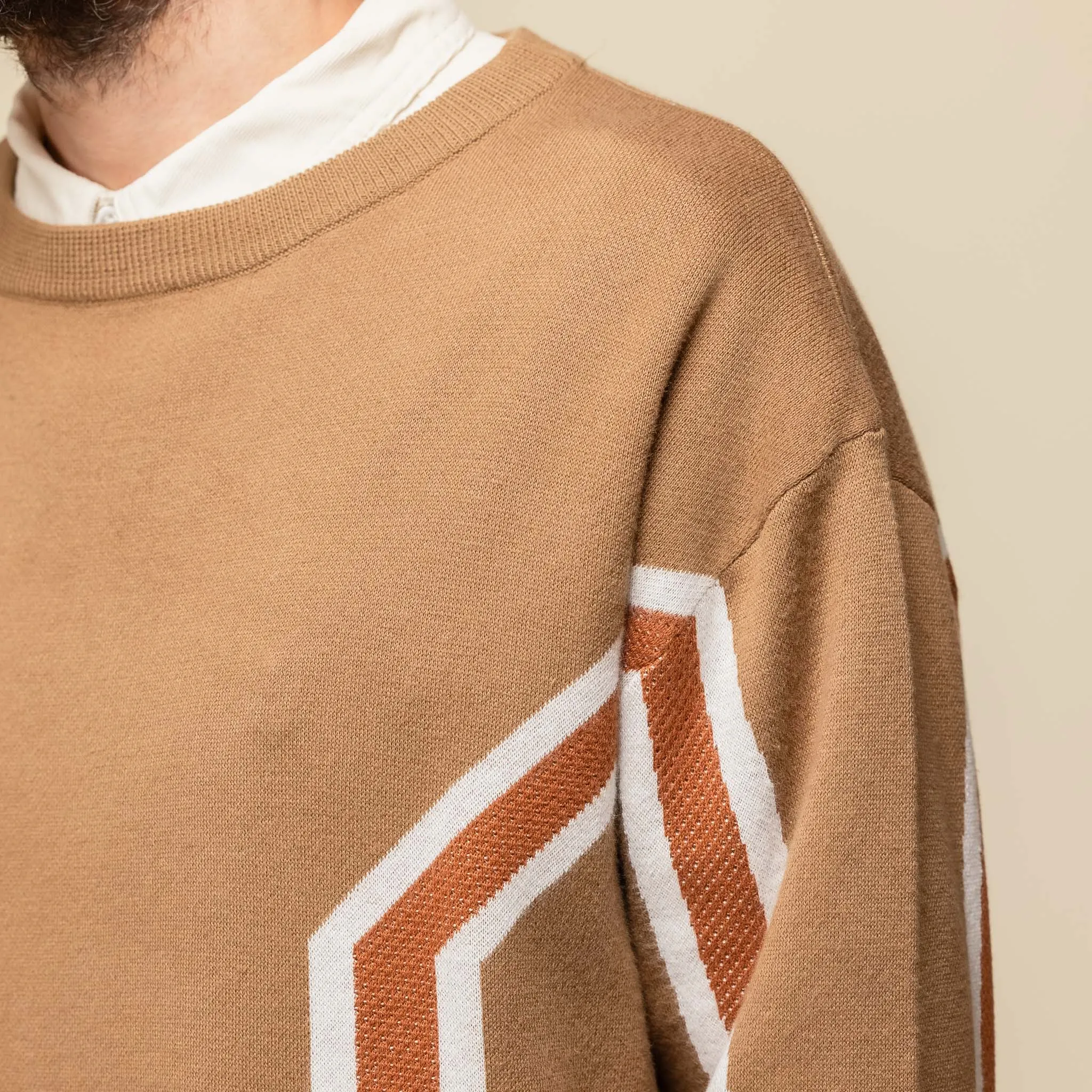 DEMARCOLAB - Idea from DD Knitted Sweater - Brown