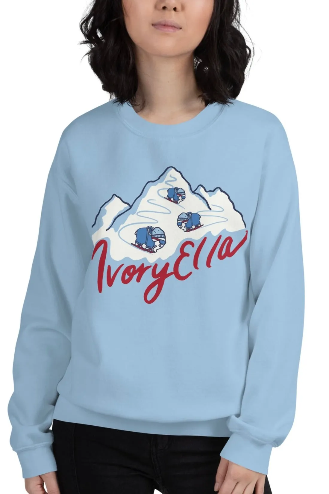 Down The Slopes Unisex Crewneck Sweatshirt