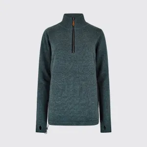 Dubarry Morrisey Zip Neck Sweater - Dark Pebble