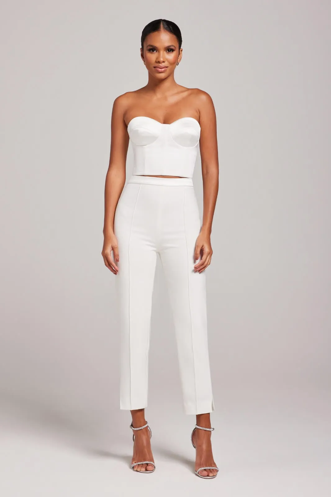 Ella White Corset Top