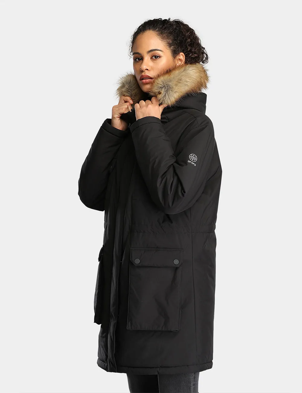 Final Sale - Women's Heated Thermolite® Parka (4 Heating Zones) - Black