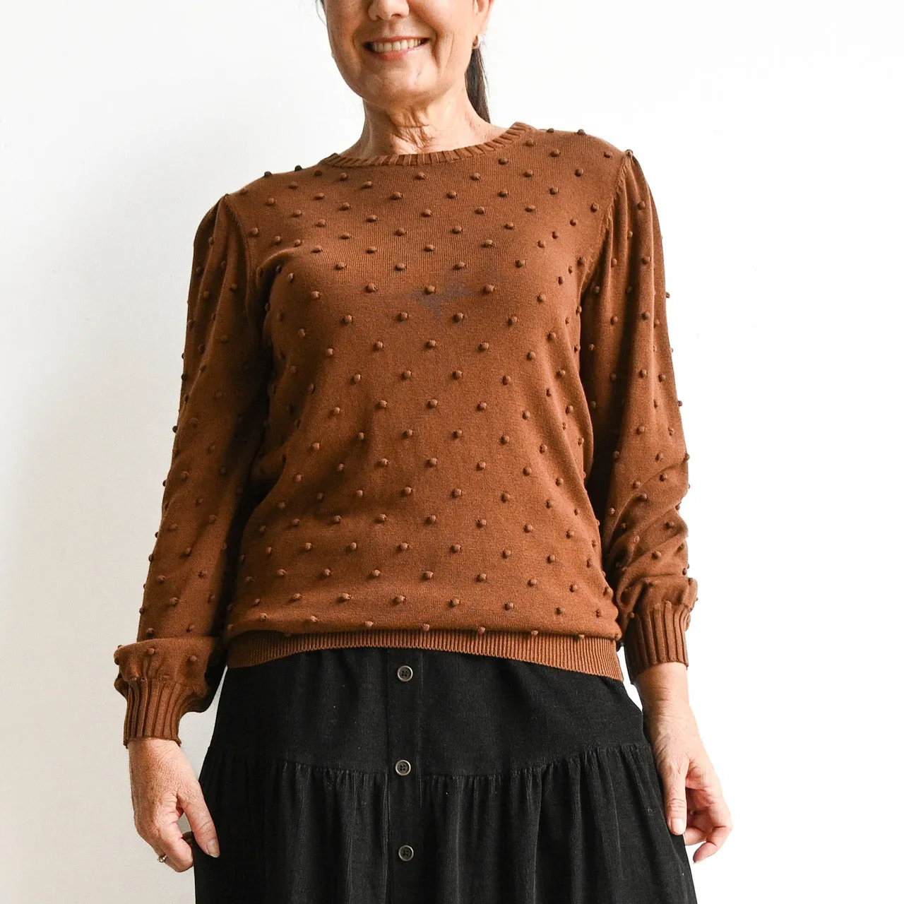 Fine Bobble Knit Sweater by Orientique Australia - 1255