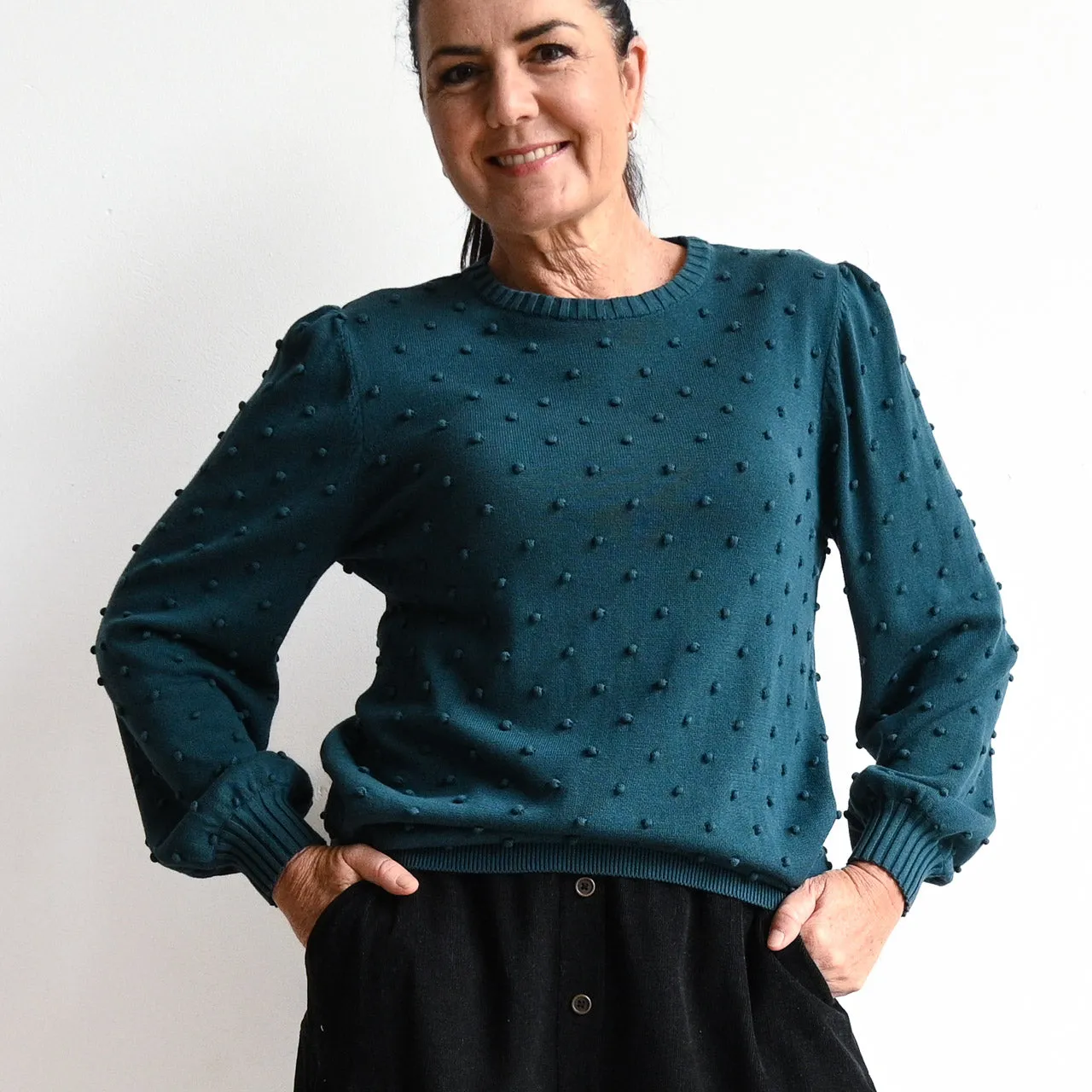 Fine Bobble Knit Sweater by Orientique Australia - 1255