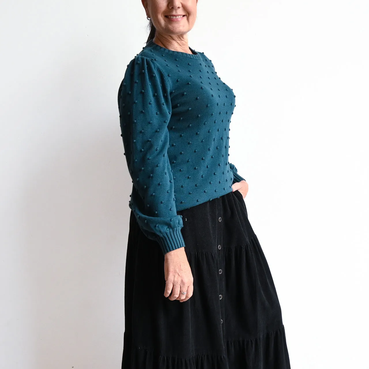 Fine Bobble Knit Sweater by Orientique Australia - 1255