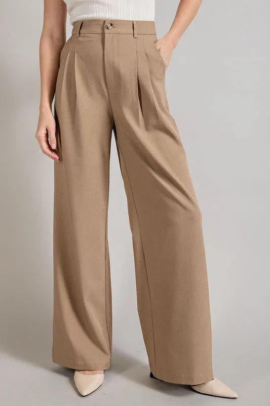 Flowy and Relaxed Off White Straight Leg Pants