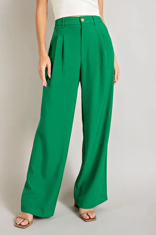 Flowy and Relaxed Off White Straight Leg Pants