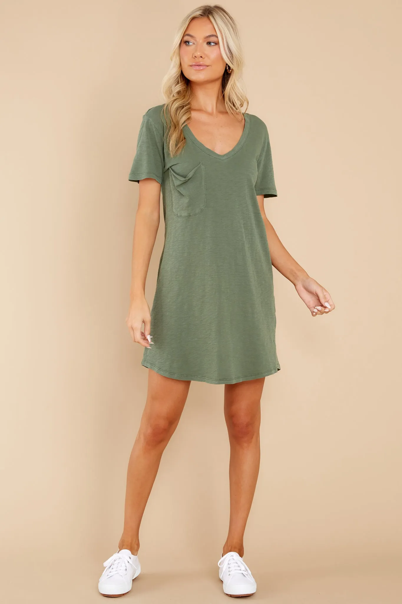 Forest Pocket Tee Dress