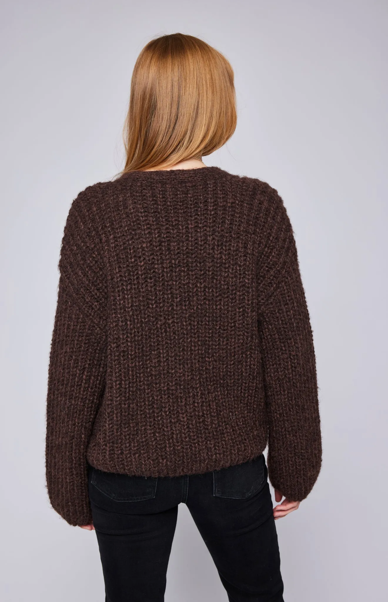 GENTLE FAWN ILENE SWEATER - HEATHER ESPRESSO