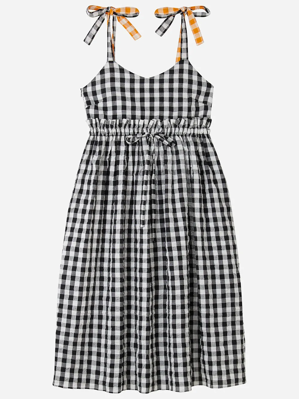 Gingham Tie Dress