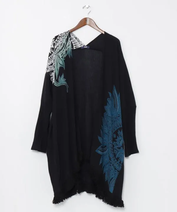 Gradient Tribal Flower KIMONO Cardigan