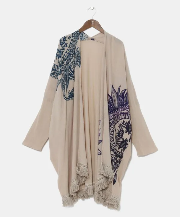 Gradient Tribal Flower KIMONO Cardigan