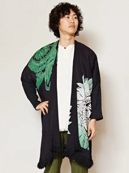 Gradient Tribal Flower KIMONO Cardigan