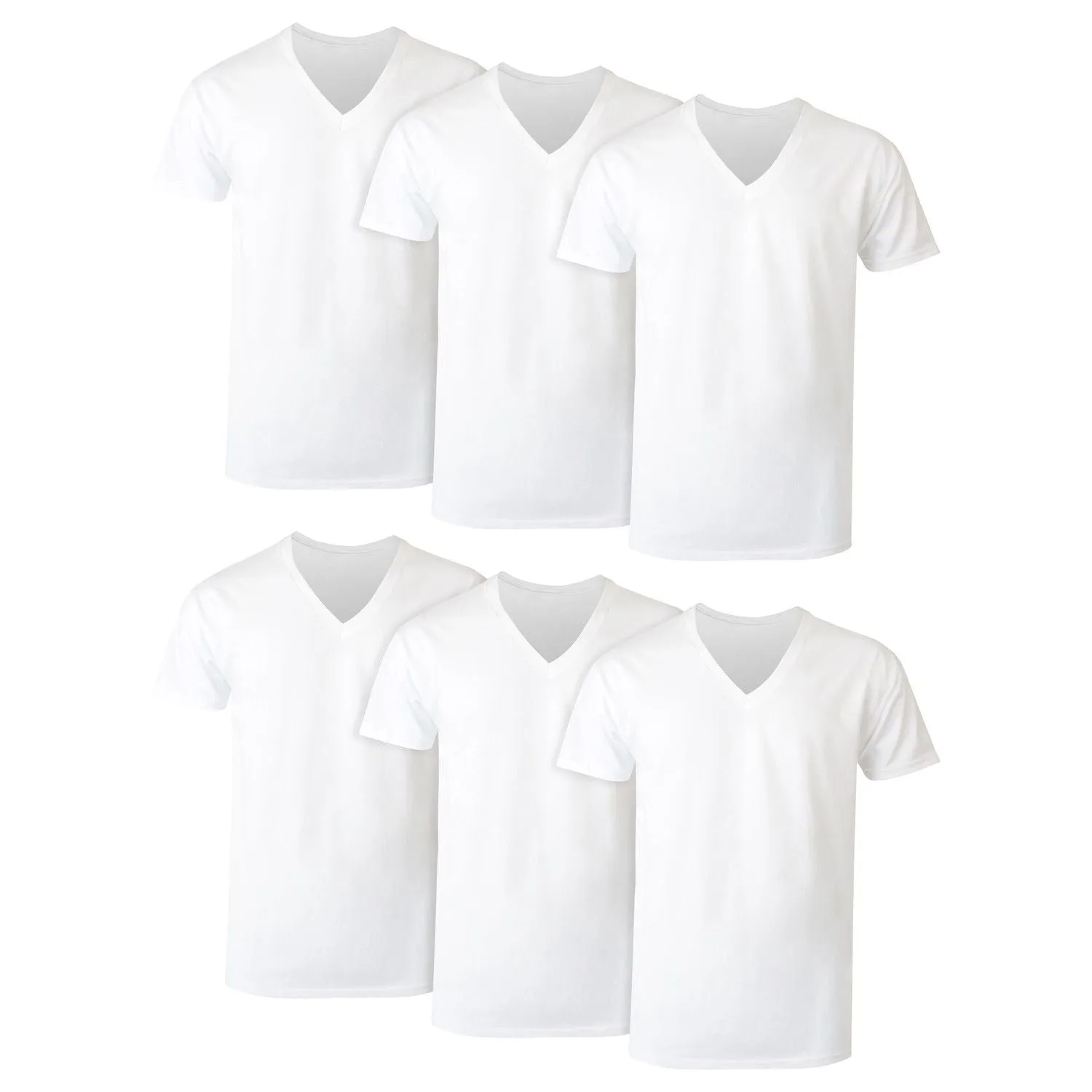 Hanes Men's V-Neck T-Shirts (6 Pieces) - Incredibly Soft and Breathable T-Shirts