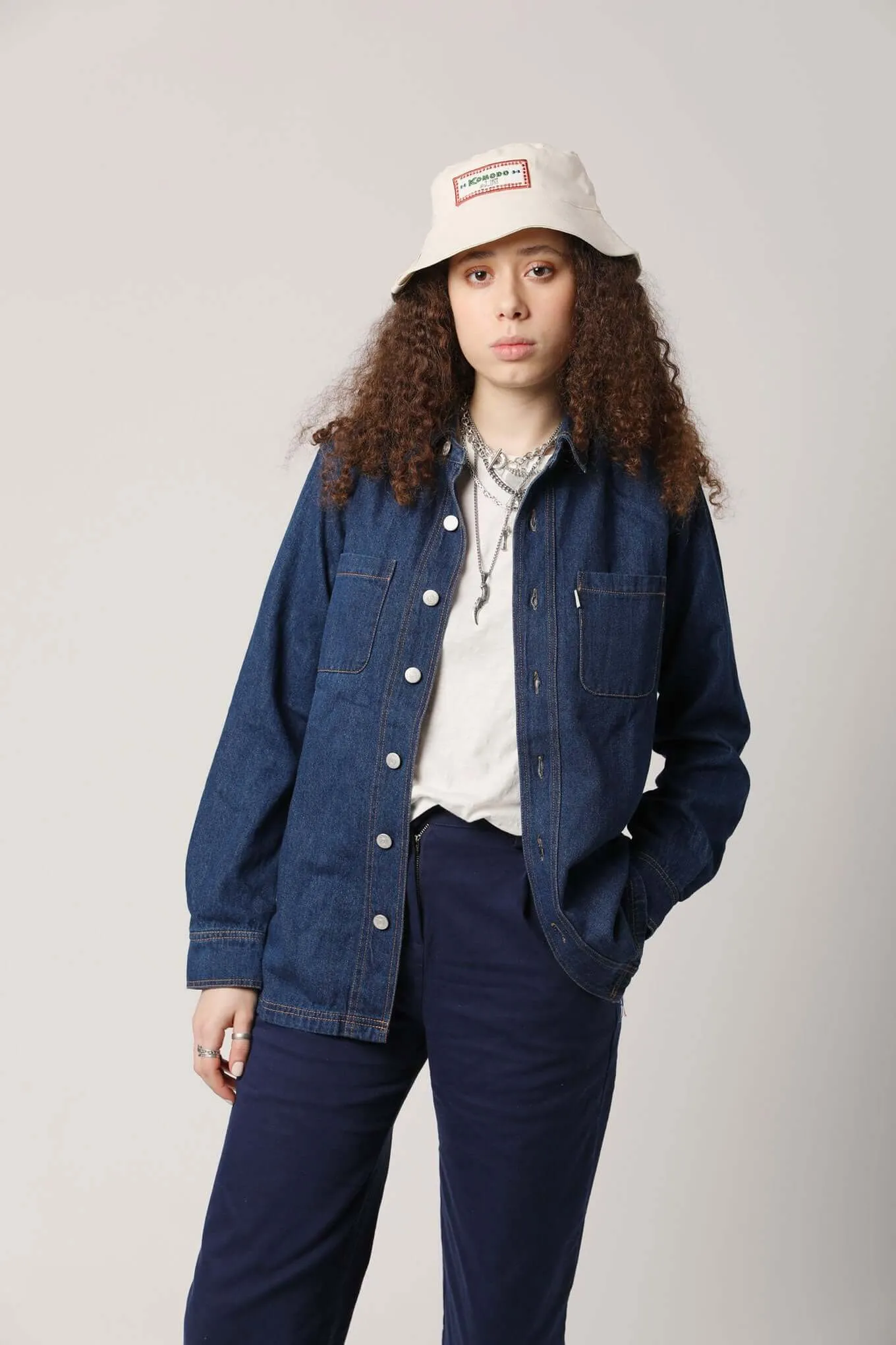 JEAN Organic Cotton Shirt Indigo Blue