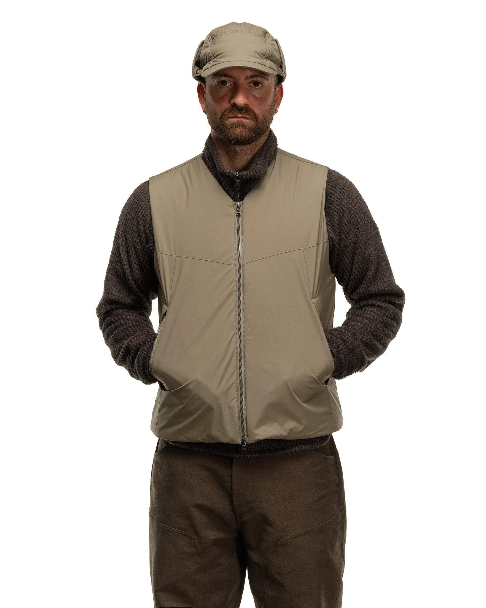 Logan Vest - GORE-TEX WINDSTOPPER® 2L Nylon Ripstop / Primaloft® Drab