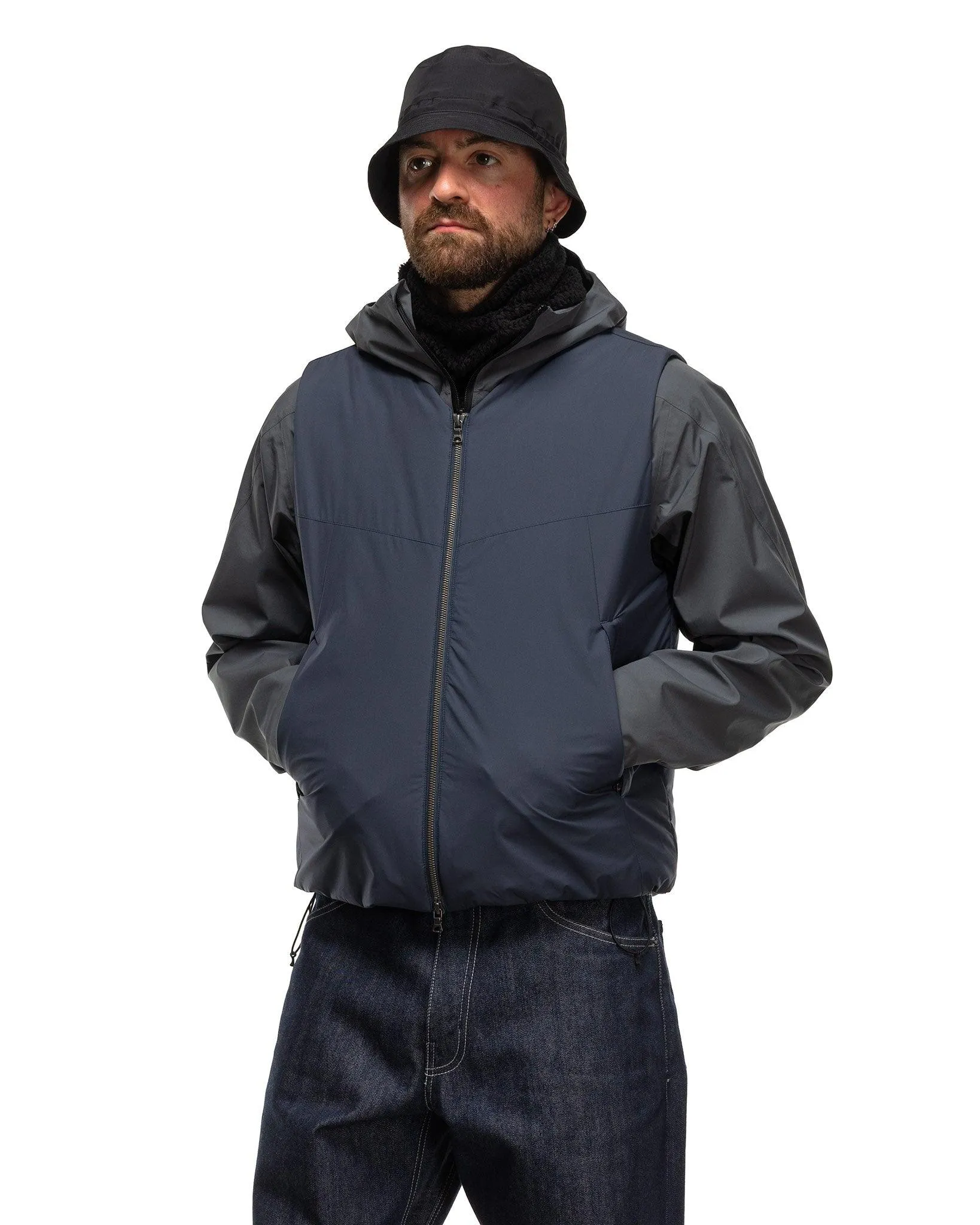 Logan Vest - GORE-TEX WINDSTOPPER® 2L Nylon Ripstop / Primaloft® Navy