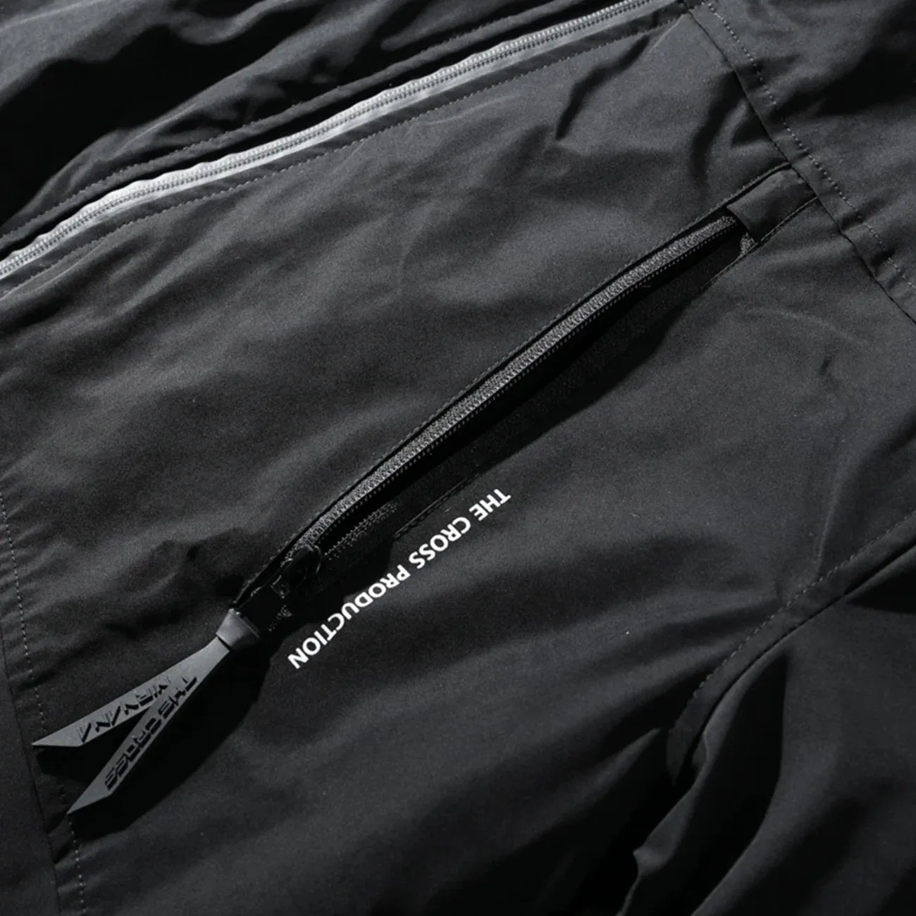 MASTER Black Windbreaker Parka Jacket