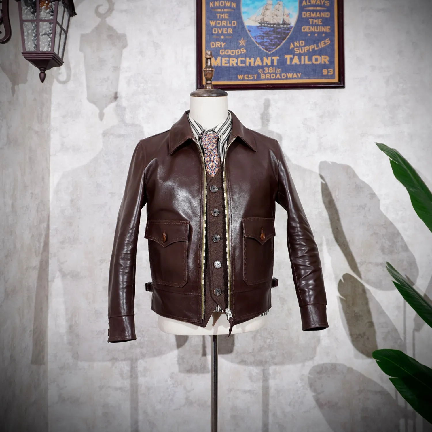 Men's Type A-2 Flight Leather Jacket