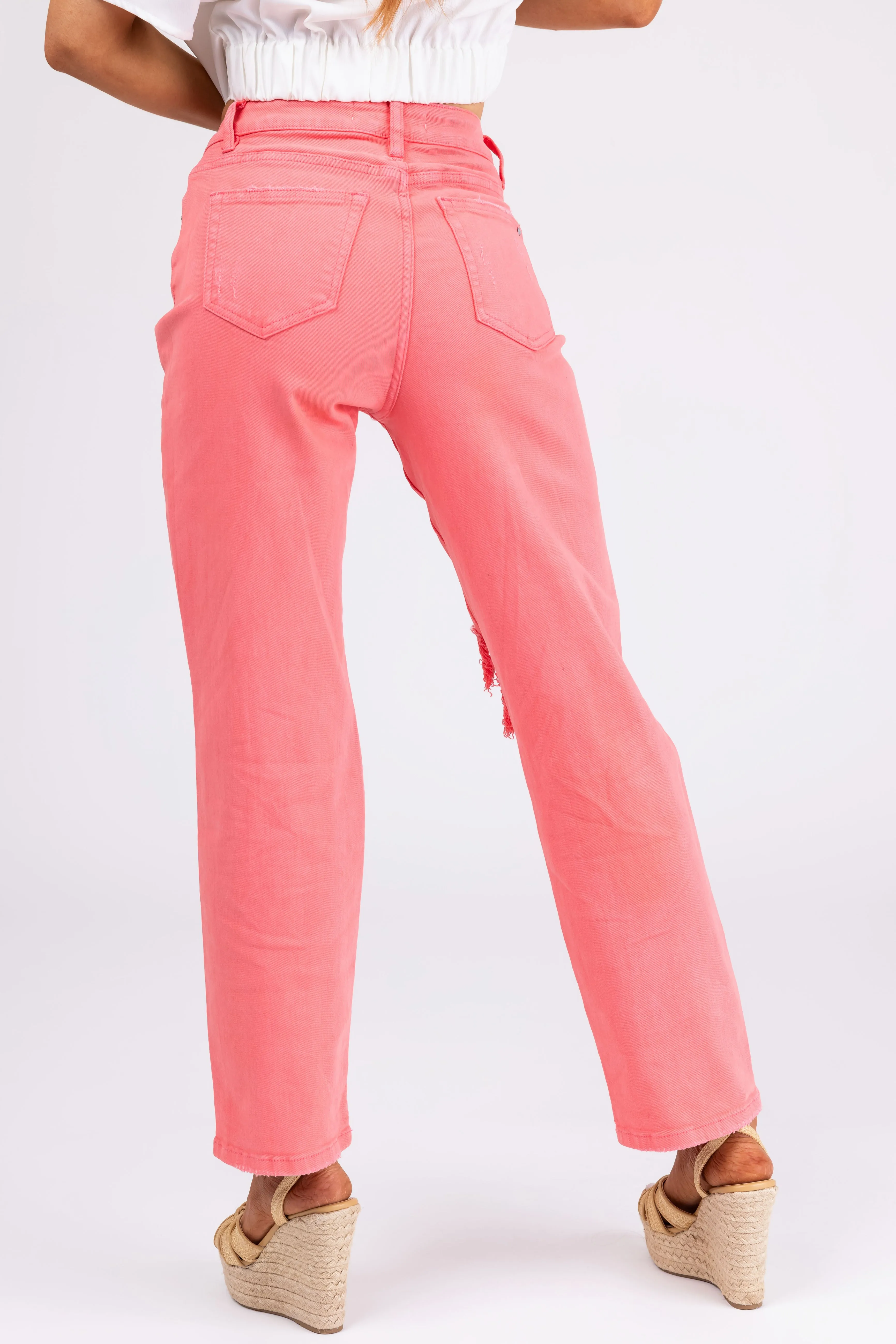 Mica Denim Bright Punch Straight Leg Jeans