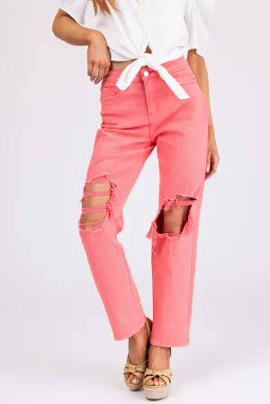 Mica Denim Bright Punch Straight Leg Jeans