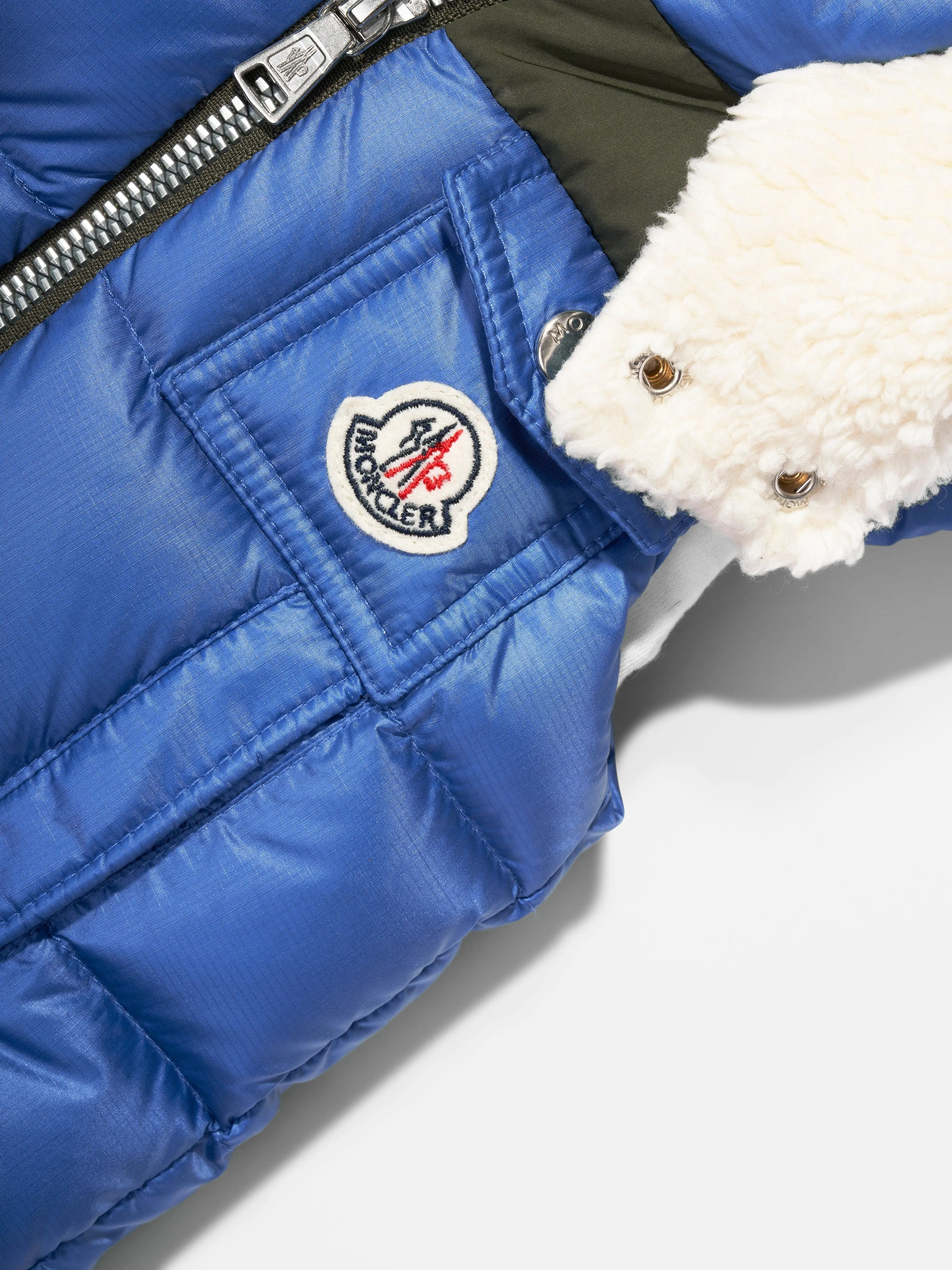 Moncler Enfant Baby Boys Down Padded Oust Gilet in Blue