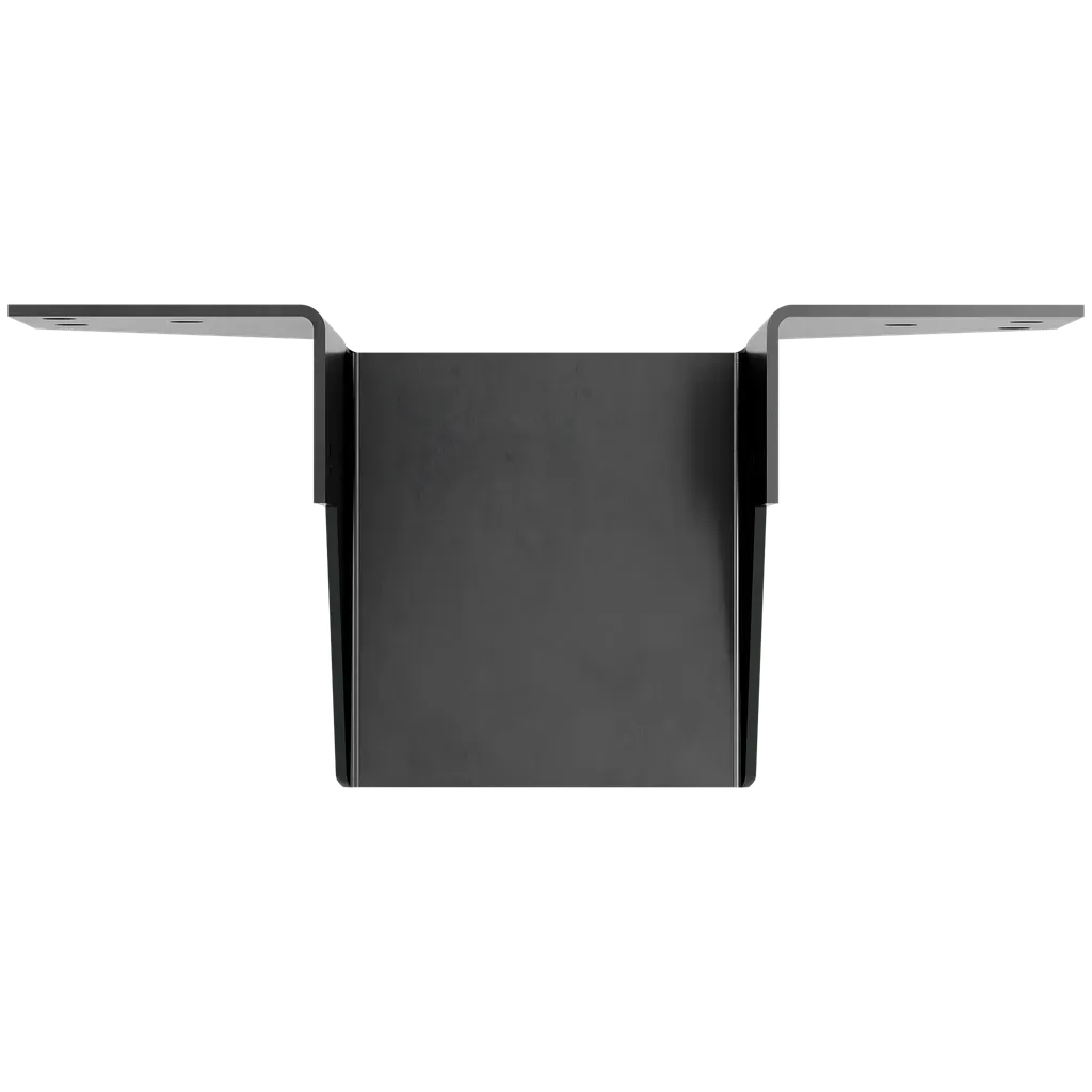 OHU Black Powder-Coated Ornamental Joist Hanger for 4x6 with Strong-Drive® SDS Screws