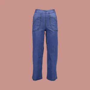 Olga de Polga Peggy Ligera Jeans - Light Wash in Summer Denim