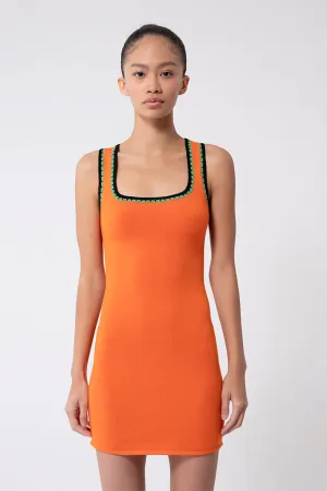 Orange Canggu Mini Tank Dress