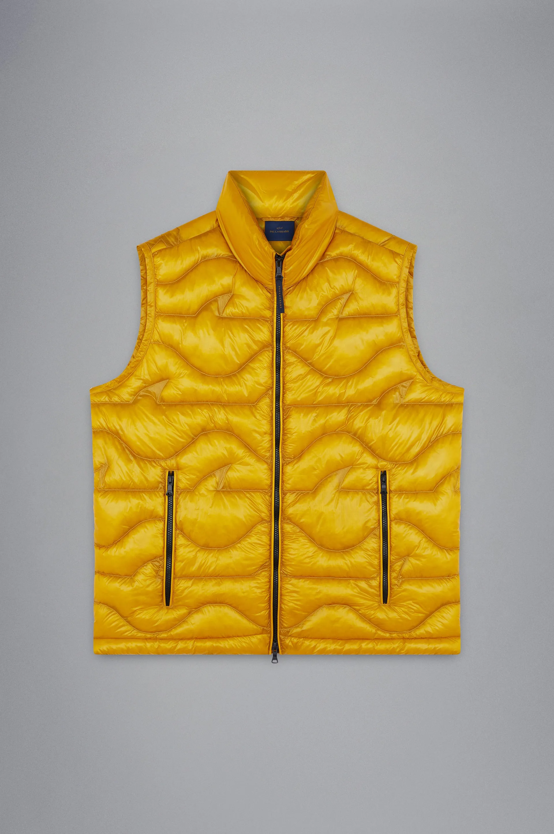 Paul & Shark Monogram Nylon Vest | Yellow